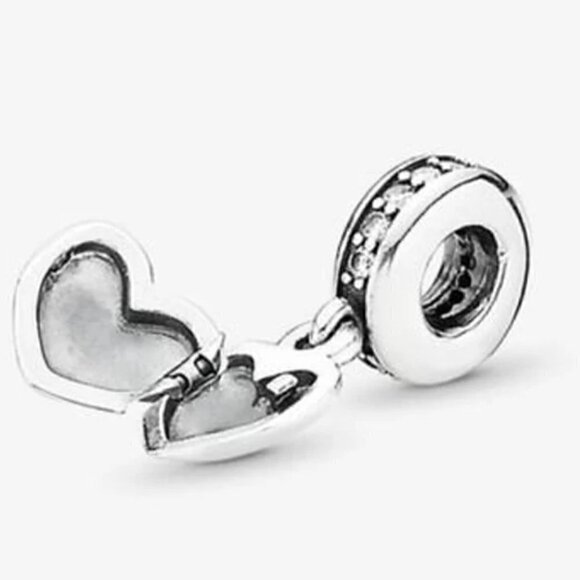 My Beautiful Wife Openable Locket Dangle Charm Sterling Silver - Picture 3 of 4